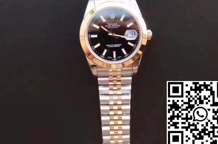41 Rolex Dial Black Datejust Gold 126303 Wrapped 1217